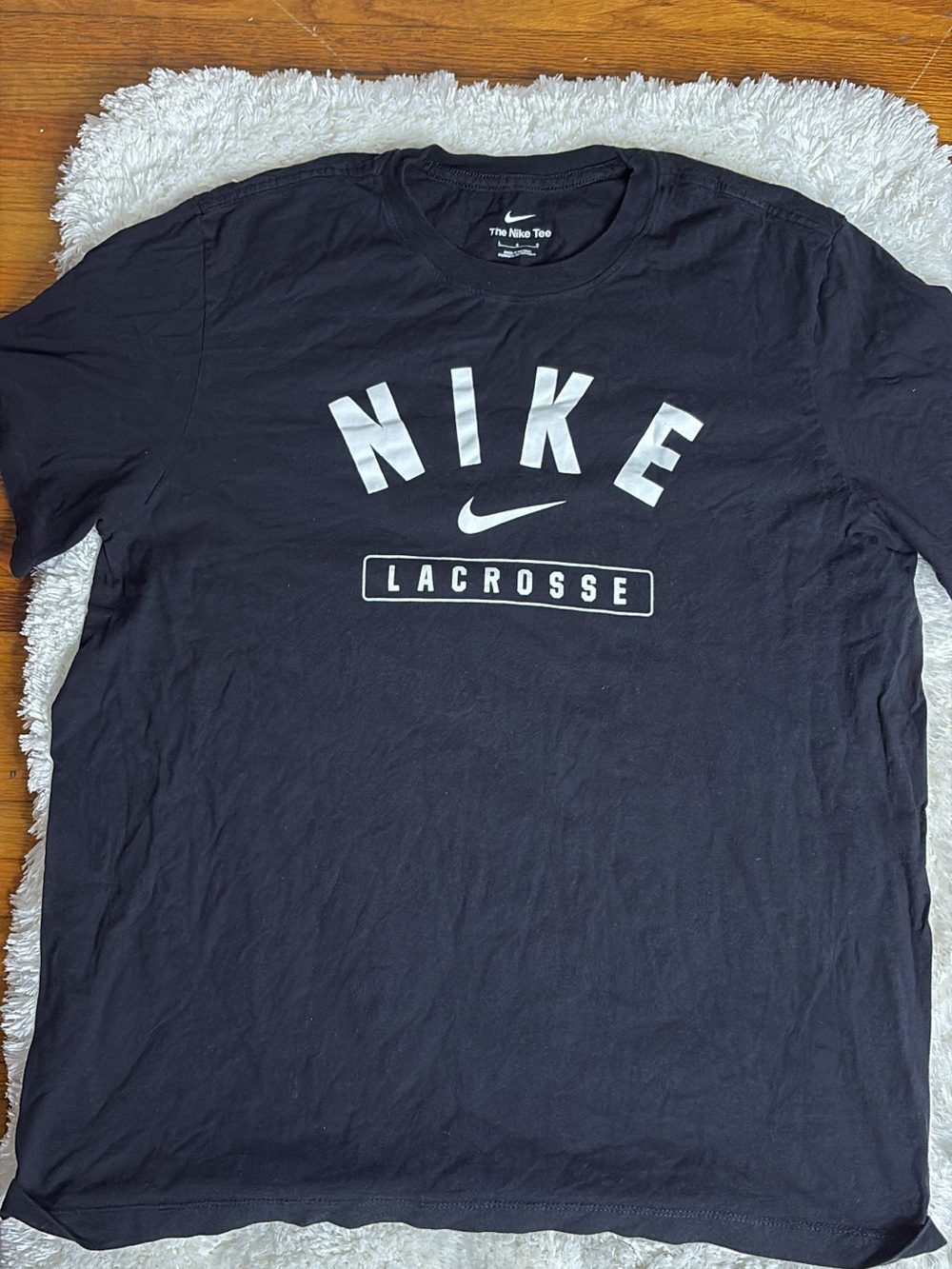 Nike Black Short Sleeve Lacrosse Graphic Tee